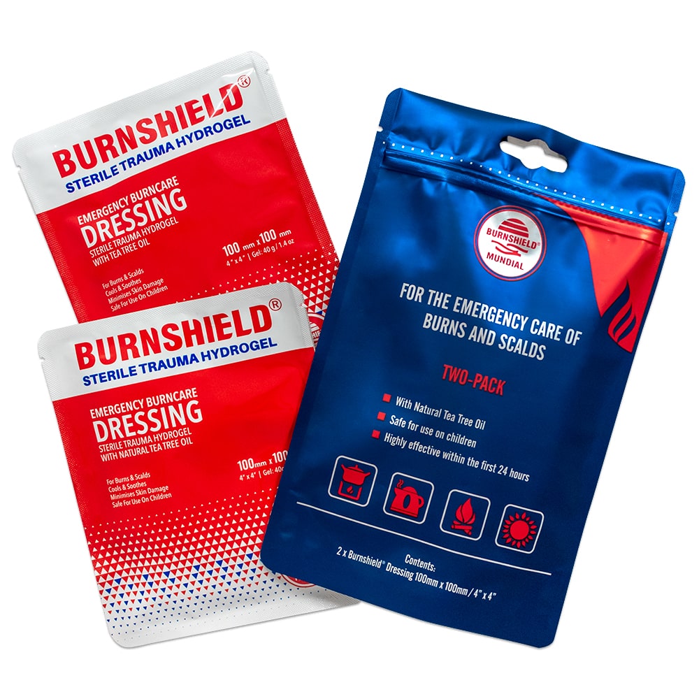 burn dressings Burnshield Burngel Two-Pack Burn Kit Pouch, 4" x 4" – Burnshield USA
