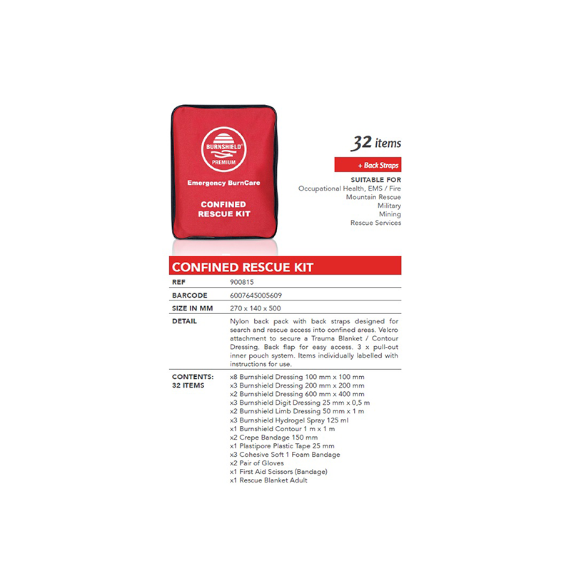 Burnshield Confined Rescue Kit Spec